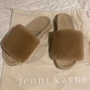 NWT Jenni Kayne Shearling Slides size 8